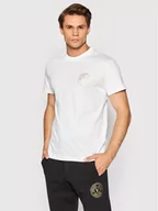 Koszulki męskie - Versace Jeans Couture T-Shirt Vemblem Thick Foil 73GAHT27 Biały Regular Fit - miniaturka - grafika 1