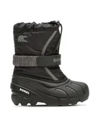 Buty dla chłopców - Sorel Śniegowce Childrens Flurry™ Boot 2114082016 Czarny - miniaturka - grafika 1