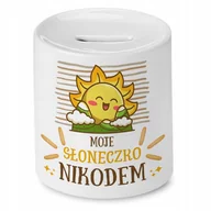 Skarbonki - Skarbonka 330 ml Dla Nikodema Syna Dziecka Prezent z Nadrukiem ze Zdjęciem + Opakowanie na prezent (wzór 01) - miniaturka - grafika 1
