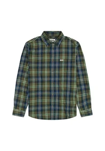 KOSZULA MĘSKA KRATKA ZIELONA WRANGLER 112357239 XXL - Koszule męskie - miniaturka - grafika 1