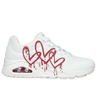 Buty Skechers x JGoldcrown Uno Dripping In Love 177980WRD - białe - Sneakersy damskie - miniaturka - grafika 5