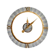 Zegary - Zegar ścienny 25 brązowo-niebieski śr. 60 cm - miniaturka - grafika 1