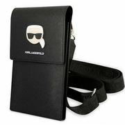 Karl Lagerfeld Etui uniwersalne / wsuwka 170 x 90 mm black Metal Karl Head