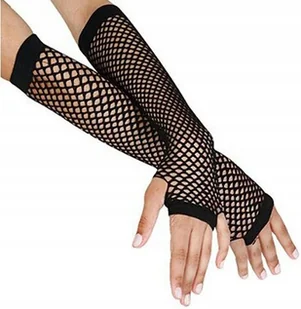 DŁUGIE RĘKAWICZKI KABARETKI BEZ PALCÓW SIATKA SEXY - Moda i Uroda OUTLET - miniaturka - grafika 1