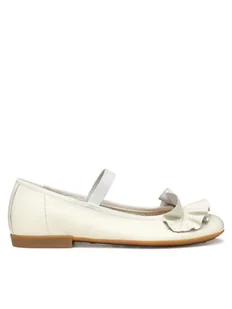 Geox Baleriny Jr Plie' J5555A 85 C1000 M Biały - Buty dla chłopców - miniaturka - grafika 1