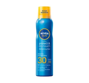 NIVEA Sun Protect &amp; Dry Touch Odświeżająca Mgiełka Do Opalania SPF30 200ml - Balsamy i kremy do opalania - miniaturka - grafika 1
