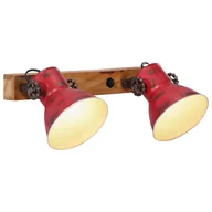 Lampy ogrodowe - vidaXL Kinkiet, 25 W, postarzany czerwony, 45x25 cm, E27 - miniaturka - grafika 1