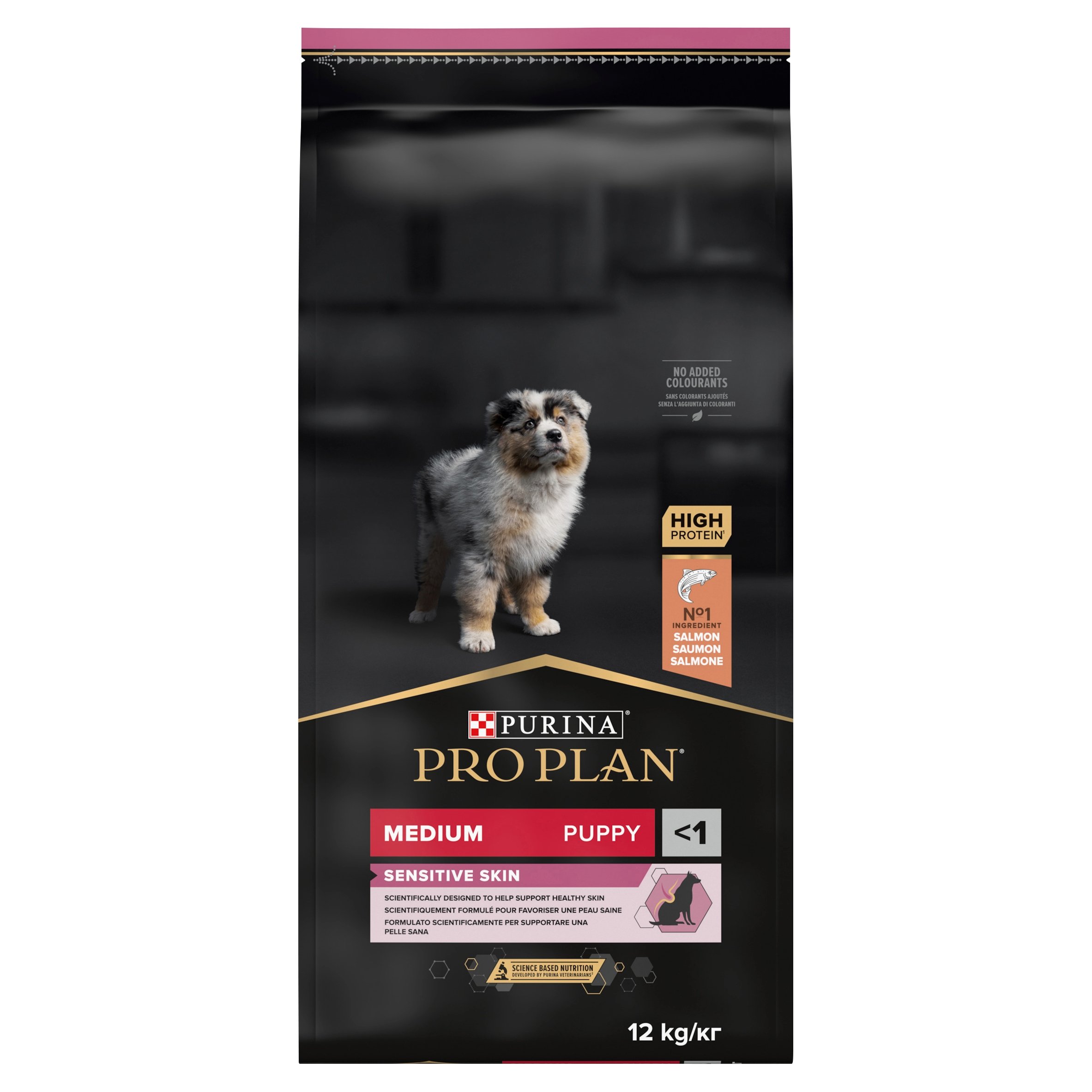 Purina Pro Plan Optiderma Puppy Medium Sensitive Skin 12 kg