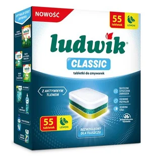 Tabletki do zmywarek LUDWIK Classic 55 szt. - Akcesoria i części do zmywarek - miniaturka - grafika 1