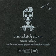 Podobrazia, bloki, papiery - Szkicownik Czarny 9X9 Cm Sm-Lt - miniaturka - grafika 1