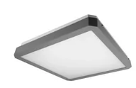 Lampy ogrodowe - Plafon LED kwadrat 41x41cm 38W b.neutralna 4000K 3800lm AGGIE stal klosz mleczny IP20 ORNO - miniaturka - grafika 1