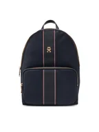 Plecaki - Tommy Hilfiger Plecak Poppy Backpack Corp AW0AW17162 Granatowy - miniaturka - grafika 1
