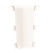 Listwy przypodłogowe - Narożnik wewnętrzny do listew przypodłogowych Esquero Duo 650 115x55x21mm Biały - miniaturka - grafika 1