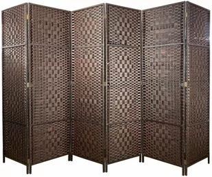Parawan pokojowy dekoracyjny kotara 6 skrzydeł 180x300 brąz-6 - Parawany - miniaturka - grafika 1