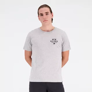 Koszulki męskie - Koszulka męska New Balance MT31909AG  szara - grafika 1