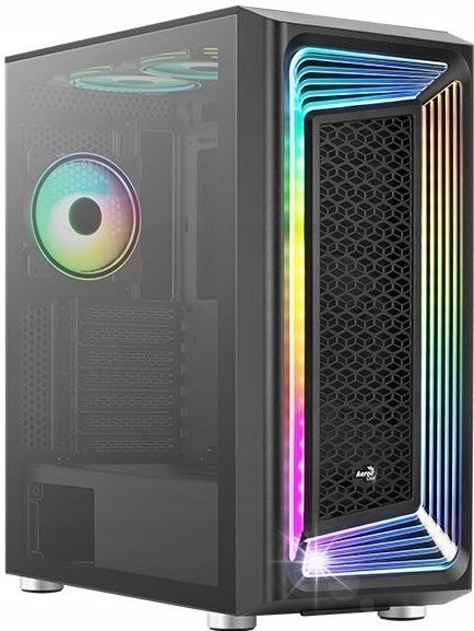 Obudowa do komputera Aerocool Interstellar-G-BK-v1 RGB Midi Tower ATX