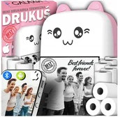 Drukarki kart i etykiet - Drukarka MINI Termiczna Drukus 5.0 + Aparat Do Zdjęć Natychmiastowych plus Rolki - miniaturka - grafika 1