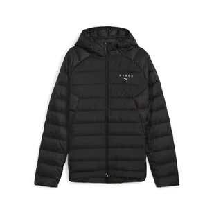 Męska puchowa kurtka z kapturem PUMA × HYROX PUMA Black - Kurtki i kamizelki sportowe męskie - miniaturka - grafika 1