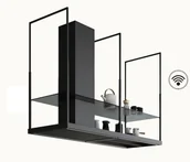 Okapy kuchenne - FALMEC Europa Isola 175 Black - miniaturka - grafika 1