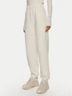 Spodnie sportowe damskie - Calvin Klein Jeans Spodnie dresowe J20J223920 Biały Regular Fit - miniaturka - grafika 1
