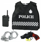 Zabawy w naśladowanie dorosłych - Zestaw policjanta kamizelka strój przebranie - miniaturka - grafika 1