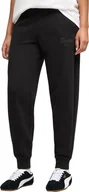 Spodnie sportowe damskie - Puma Spodnie damskie Puma ESS Script Comfort czarne 691763 01 XL - miniaturka - grafika 1
