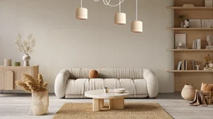 Lampa wisząca Solar Lampa wisząca sufitowa biała pająk BOHO rattan 3 żarówki - Lampy sufitowe - miniaturka - grafika 1