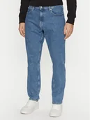 Spodnie męskie - Calvin Klein Jeansy J30J327082 Niebieski Regular Fit - miniaturka - grafika 1