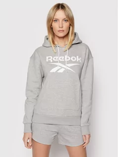 Bluzy damskie - Reebok Bluza GS9391 Szary Oversize - grafika 1