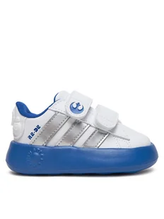 adidas Sneakersy Star Wars Grand Court 2.0 IH1139 Biały - Buty dla dziewczynek - miniaturka - grafika 1