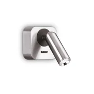 Lampy ścienne - Ideal Lux Kinkiet BEAN SQUARE AP nikiel 260679 260679/IL - miniaturka - grafika 1