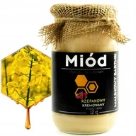 Miód - Miód Rzepakowy kremowany 1kg, 1000g - Polska Pasieka, Świeży - zbiory 2024 - miniaturka - grafika 1