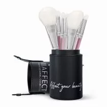 Affect AFFECT - 7 Piece Makeup Brush Set With Tube - Zestaw 7 pędzli do makijażu z tubą - KM00T