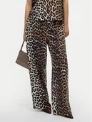 Spodnie damskie - Vero Moda Spodnie materiałowe Josie 10303759 Brązowy Wide Leg - miniaturka - grafika 1