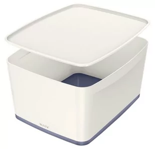 Leitz Pojemnik MyBox duży z pokrywką biało-szary 52161001 - Pojemniki kuchenne - miniaturka - grafika 1