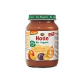 Desery dla dzieci - HOLLE Bio Deser jabłko-śliwka, 190g - miniaturka - grafika 1