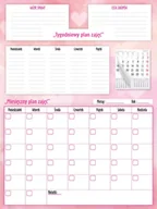 Planery - Kalendarz na lodówkę Tablice magnetyczne Duży Planer miesięczny tygodniowy XXL - miniaturka - grafika 1