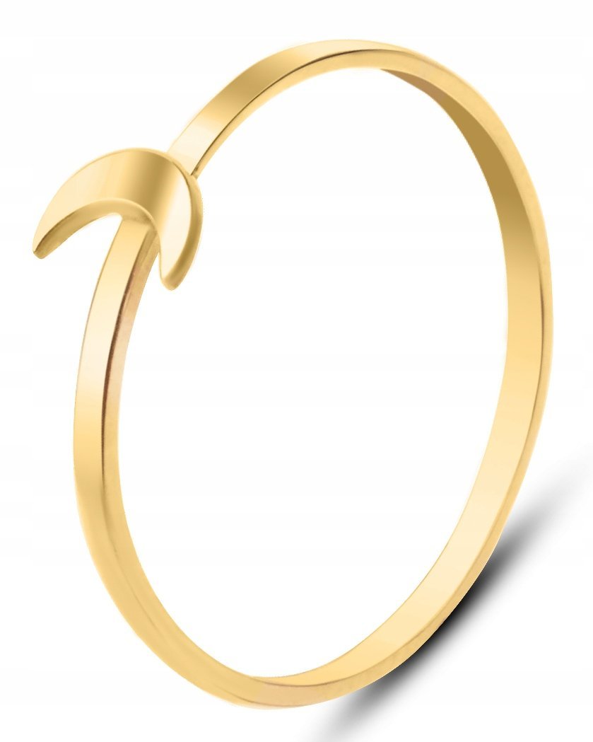 ZŁOTY PIERŚCIONEK Z KSIĘŻYCEM MOON LUNA 333