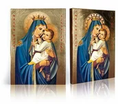 Ikony i obrazy sakralne - Ikona religijna Matka Boża Szkaplerzna - Matka Boża z góry Karmel - miniaturka - grafika 1