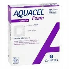 Opatr. AQUACEL AG Foam 10 x 10 cm przylep. - Apteczki i materiały opatrunkowe - miniaturka - grafika 1