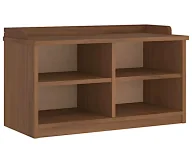 Ławki do przedpokoju - Duża szafka z siedziskiem drewno orzechowe T2-A18 - miniaturka - grafika 1