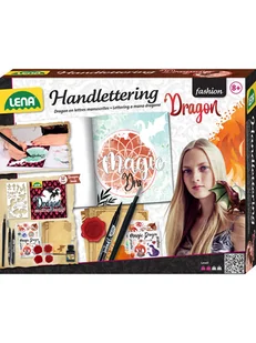 SiMM SPIELWAREN Zestaw do malowania "Dragon Handlettering" - 8+ - Zabawki kreatywne - miniaturka - grafika 1