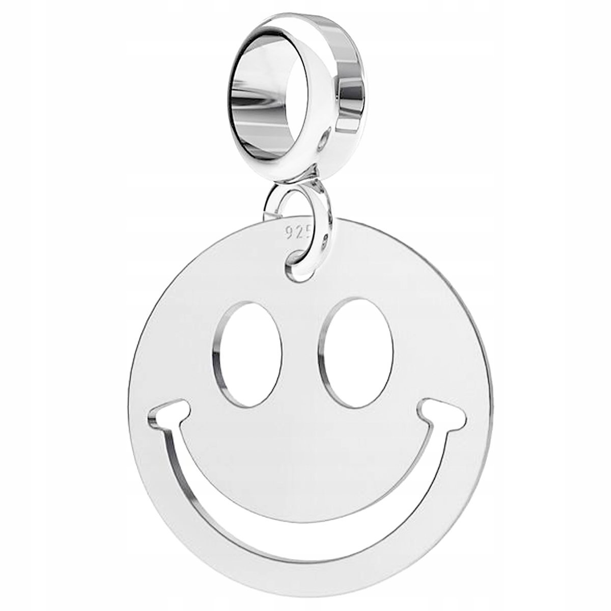 Charms Srebrny Uśmiech Smile Face Twarz Smile Face Emotka Emoji SREBRO 925
