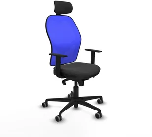 Fotel biurowy, krzesło biurowe Krzesło Biurowe z Zagłówkiem Piqueras y Crespo 1D036G2 Ciemny szary - Fotele i krzesła biurowe - miniaturka - grafika 1