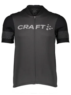 Craft Koszulka kolarska "Core Endur Lumen" w kolorze szaro-czarnym - Koszulki sportowe męskie - miniaturka - grafika 1