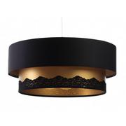 Lampy sufitowe - Czarno-złota lampa wisząca glamour nad stół - S432-Ulia - miniaturka - grafika 1
