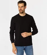 Koszulki męskie - Longsleeve męski WAFFLE 1028 CAVIAR-L - miniaturka - grafika 1