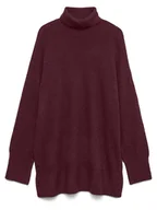 Swetry damskie - Vero Moda Sweter w kolorze ciemnofioletowym - miniaturka - grafika 1