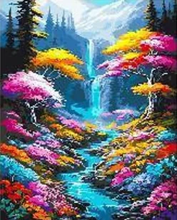 Diamentowa Mozaika Wodospad I Rzeka Przez Kolorowy Las 30x40 - Zabawki kreatywne Diamentowa Mozaika Wodospad I Rzeka Przez Kolorowy Las 30x40 - Zabawki kreatywne - miniaturka - grafika 1