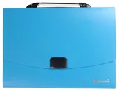 Artykuły biurowe - Hasta Teczka z Raczka PCV A4/40mm 12przegr Fluo niebieski F - miniaturka - grafika 1